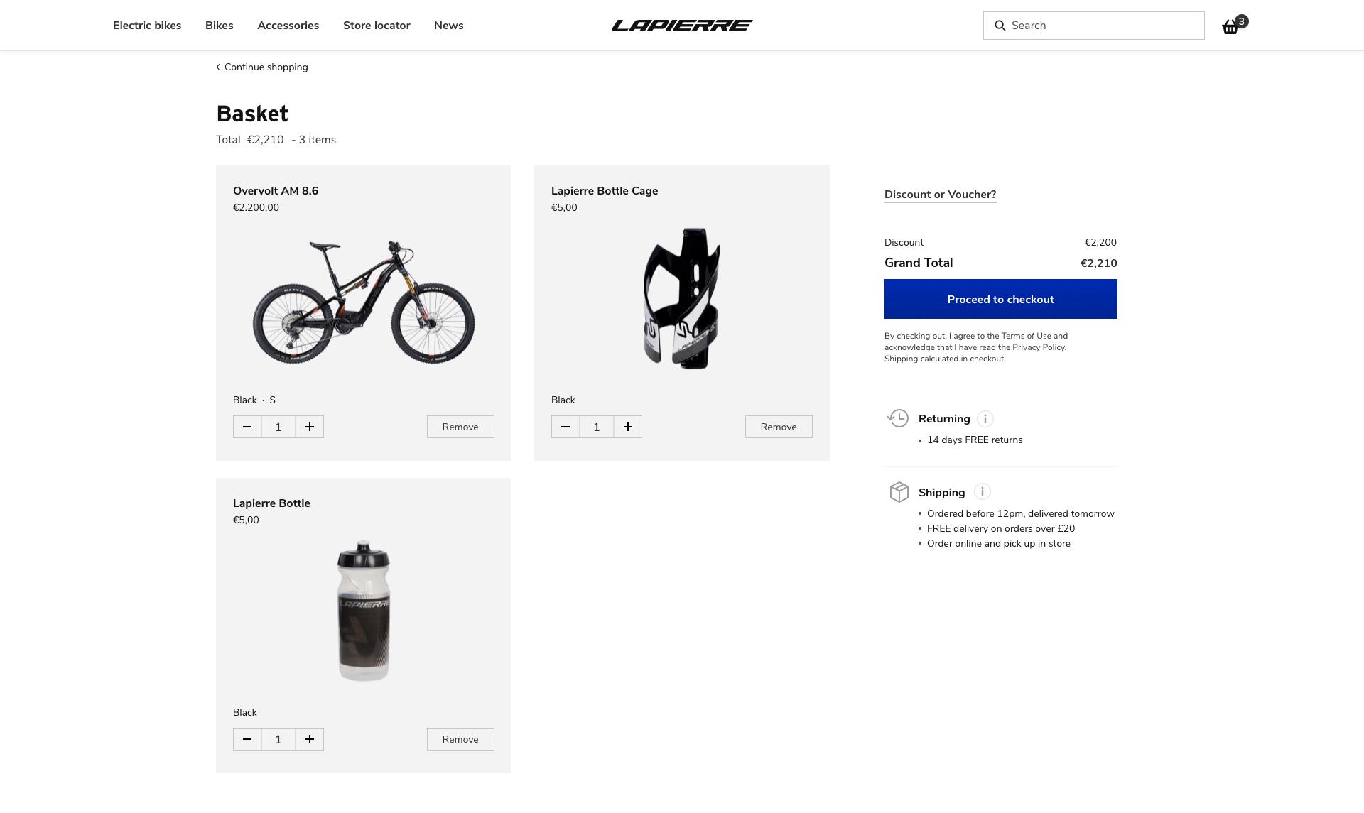 Lapierre - Category listing and filter